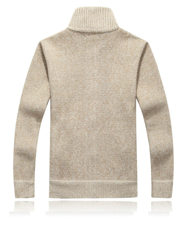 Henrik | Elegant cardigan med lynlås til mænd