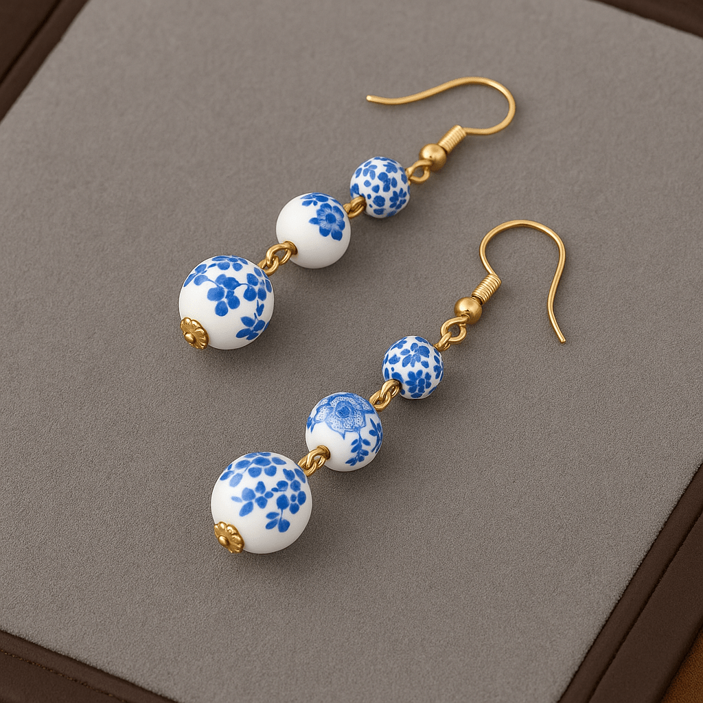 Albertha | Blue Earrings