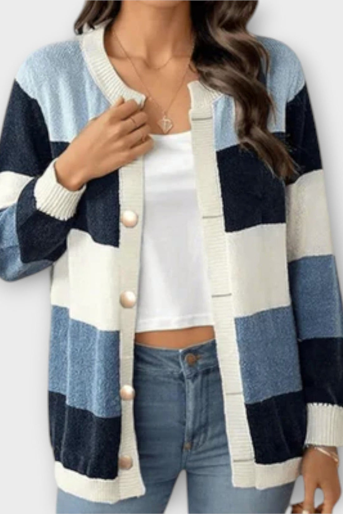 Amalie | Striped Cardigan