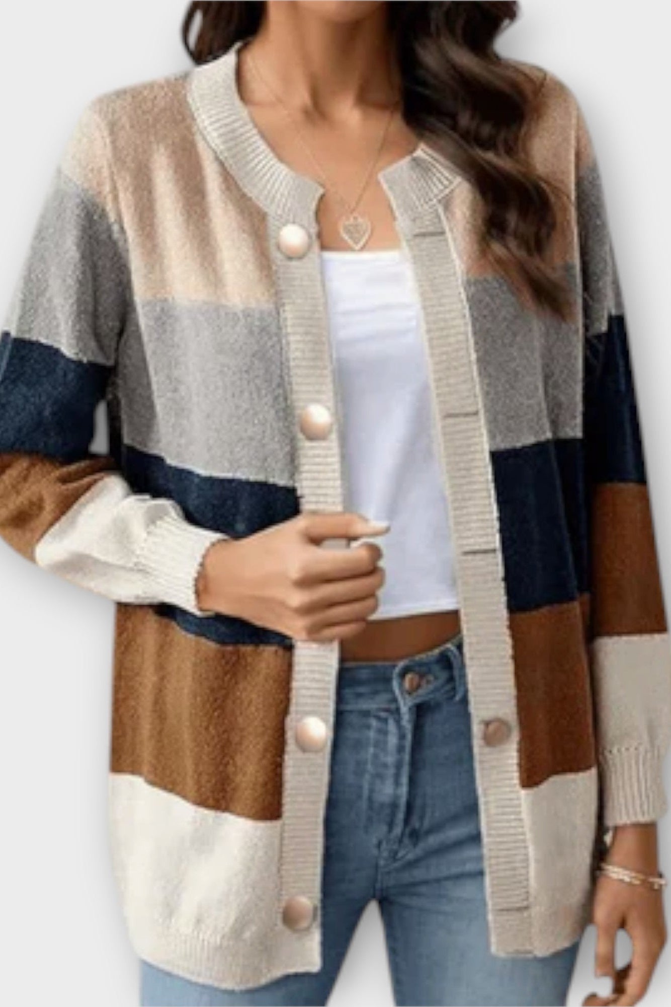 Amalie | Striped Cardigan