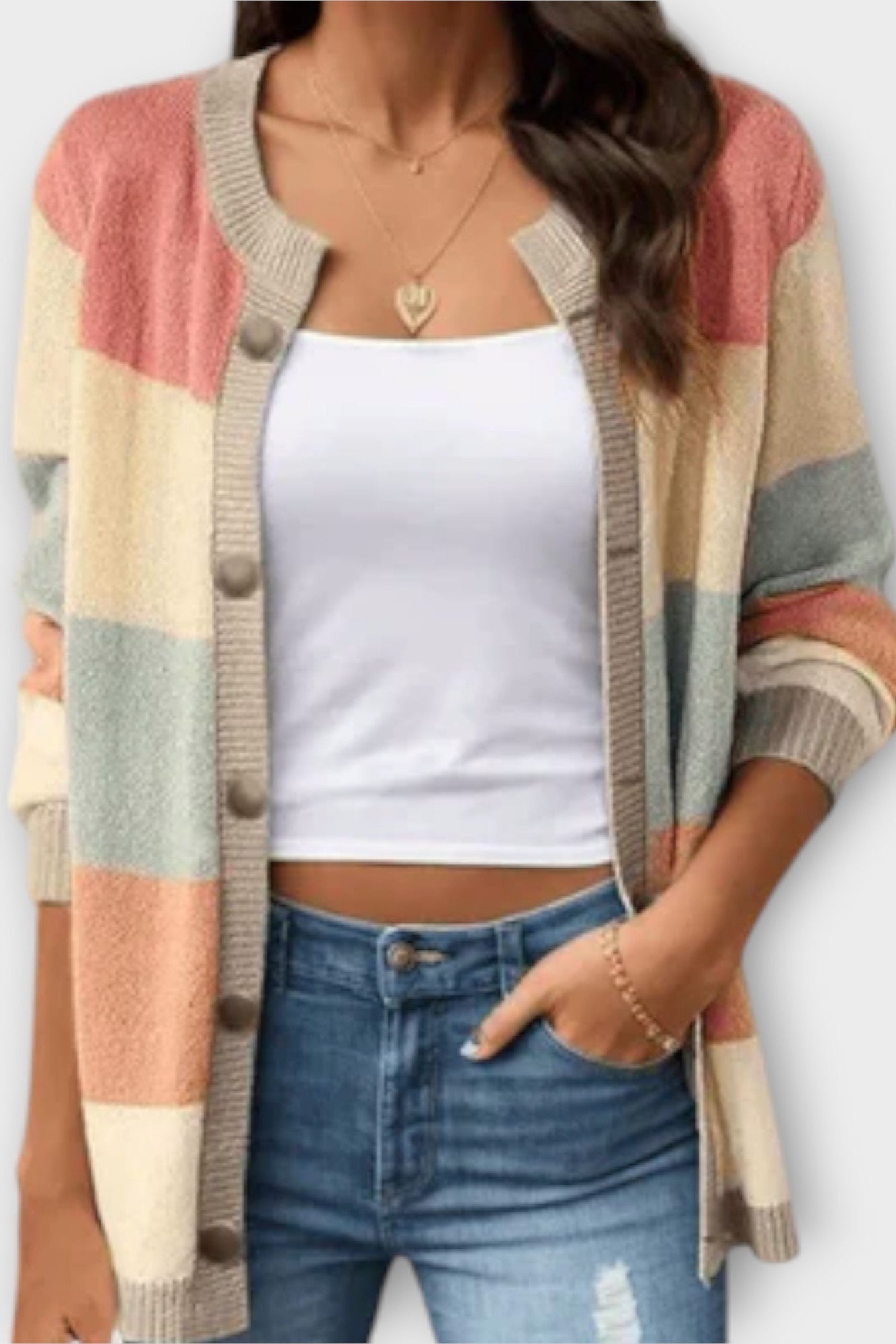 Amalie | Striped Cardigan