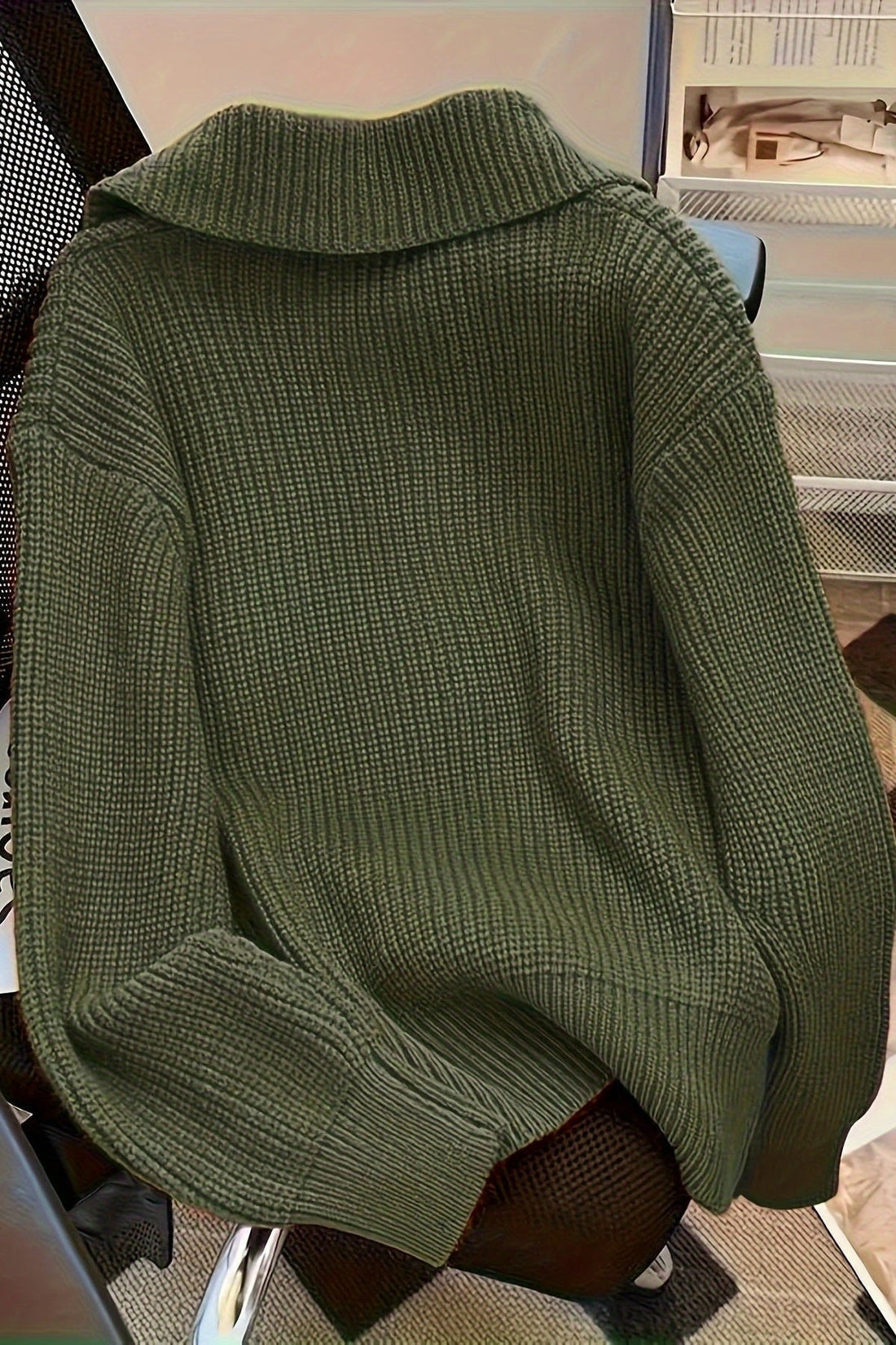Astrid | Olive Green Cardigan