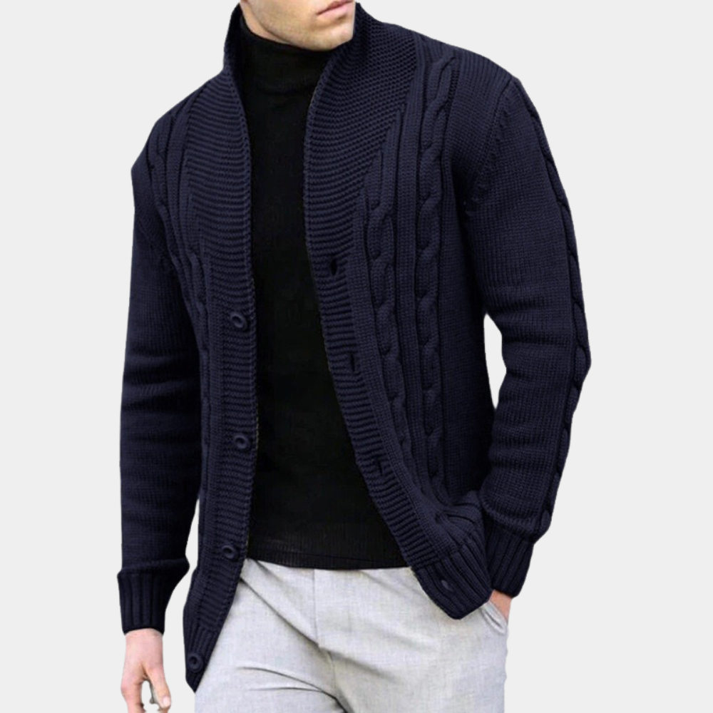 Benjamin | Ribstrikket cardigan i casual stil til mænd