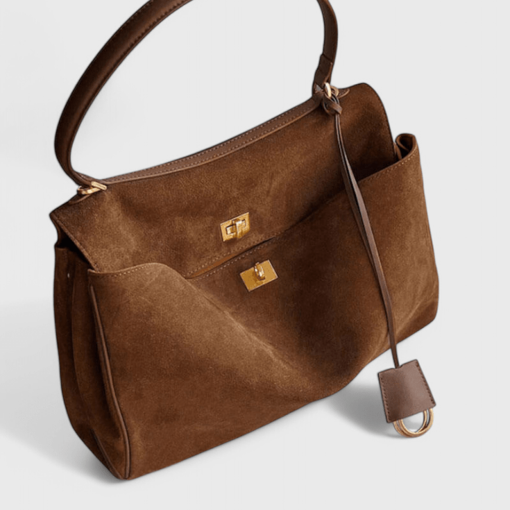 Cecilie | Gold Lock Bag