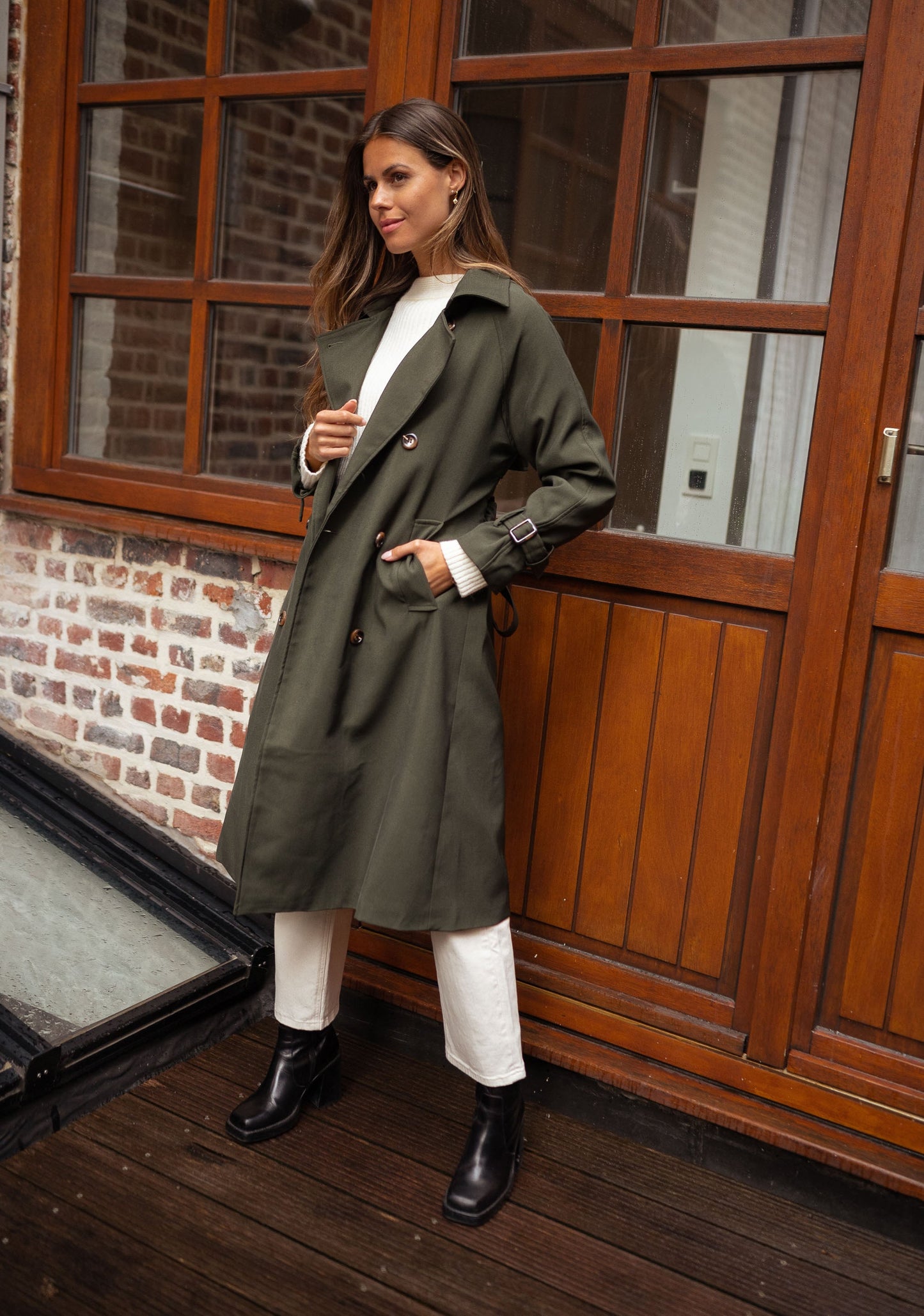 Karla | Elegant Trenchcoat til Kvinder
