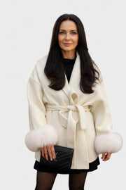 Dagmar™ | Elegant coat with faux fur