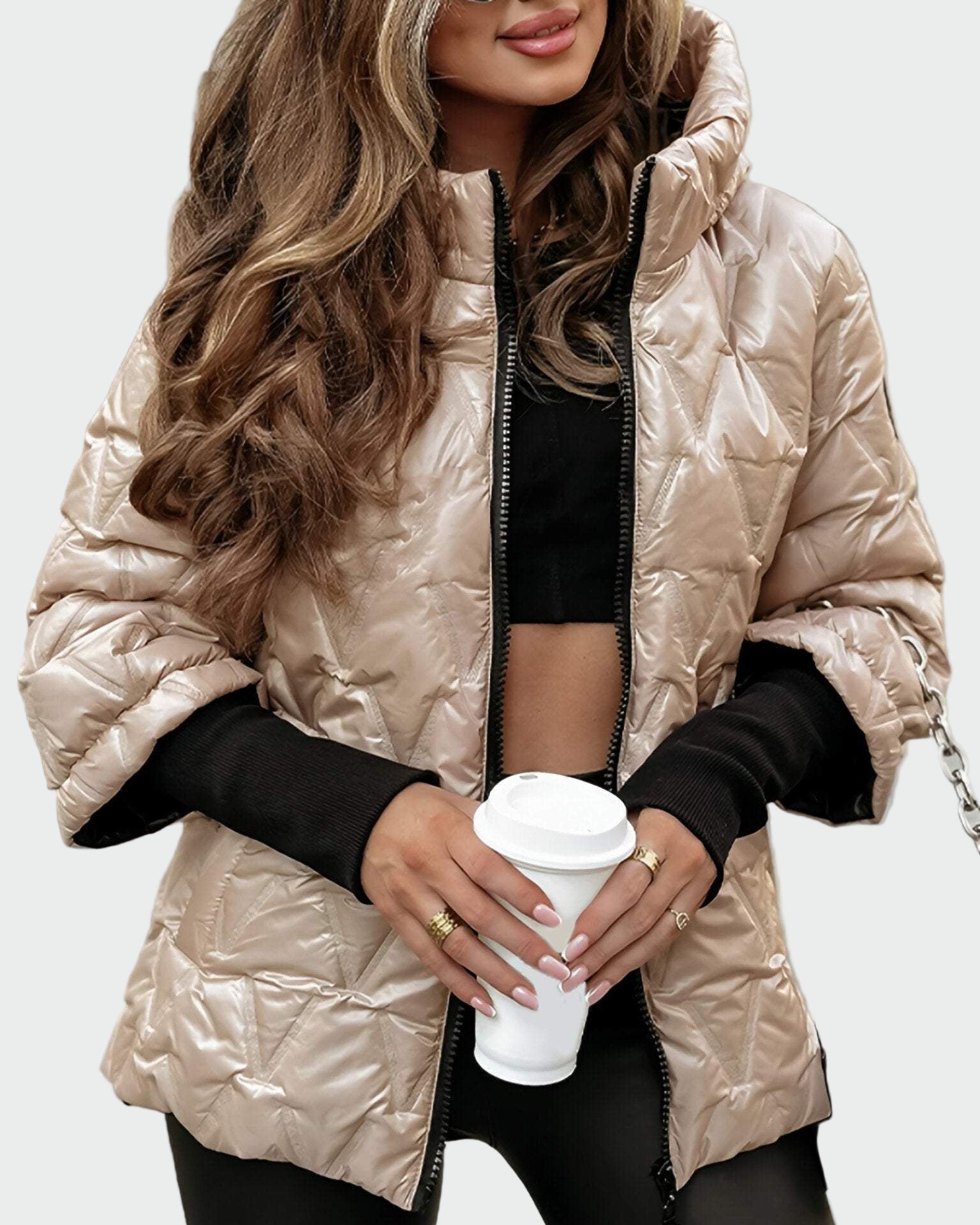 Ditte | Cotton hooded jacket