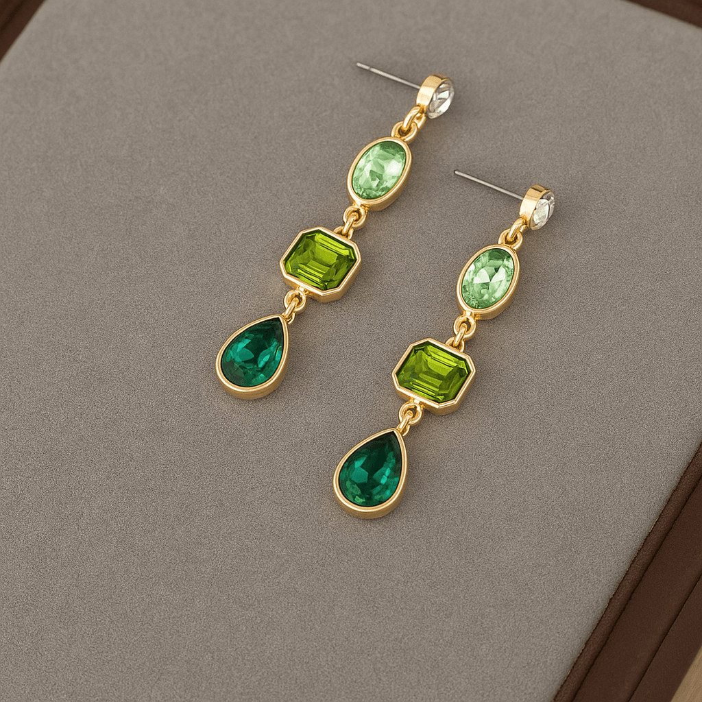 Ditte | Green earrings