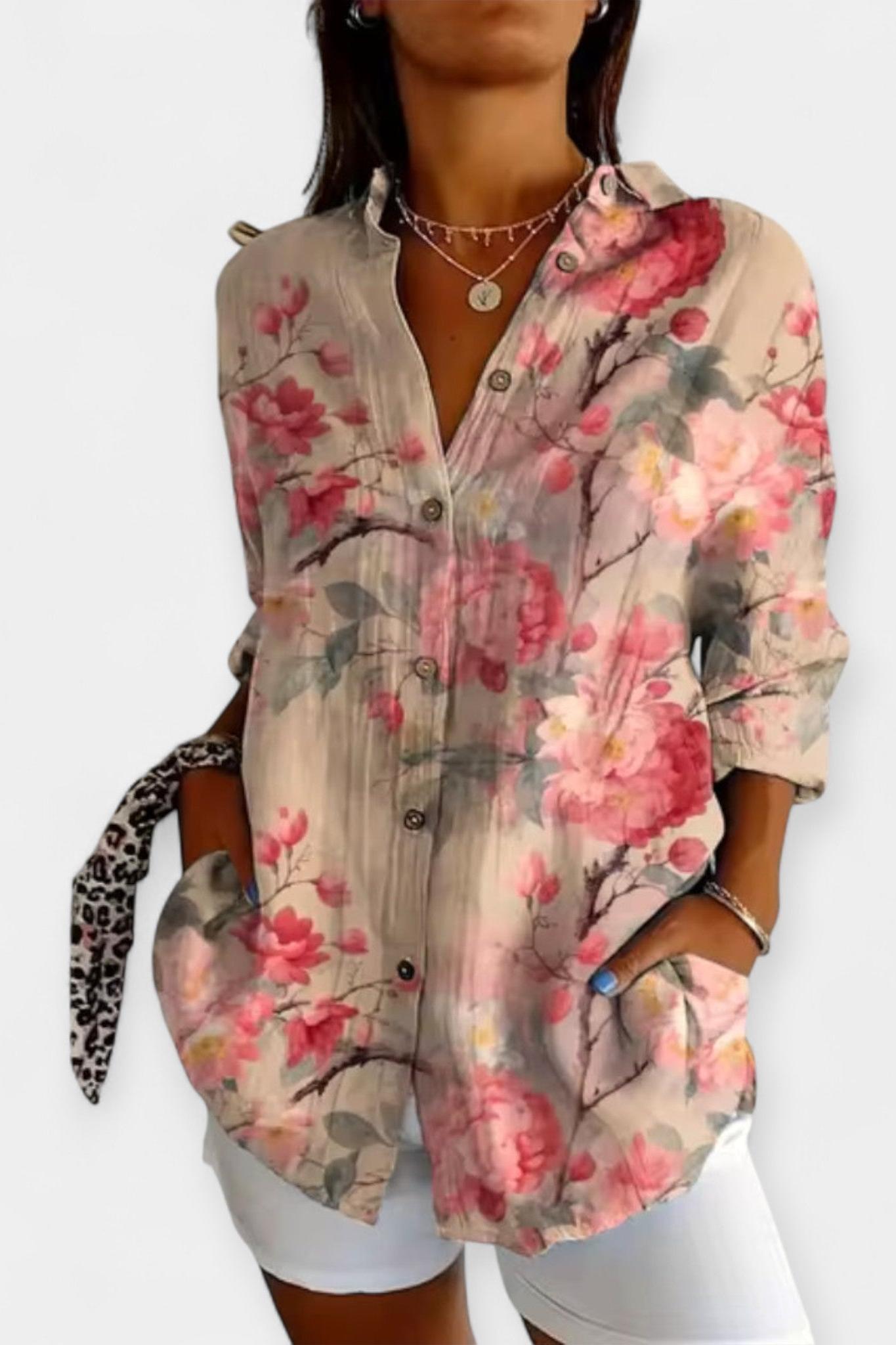 Frida | Floral print shirt