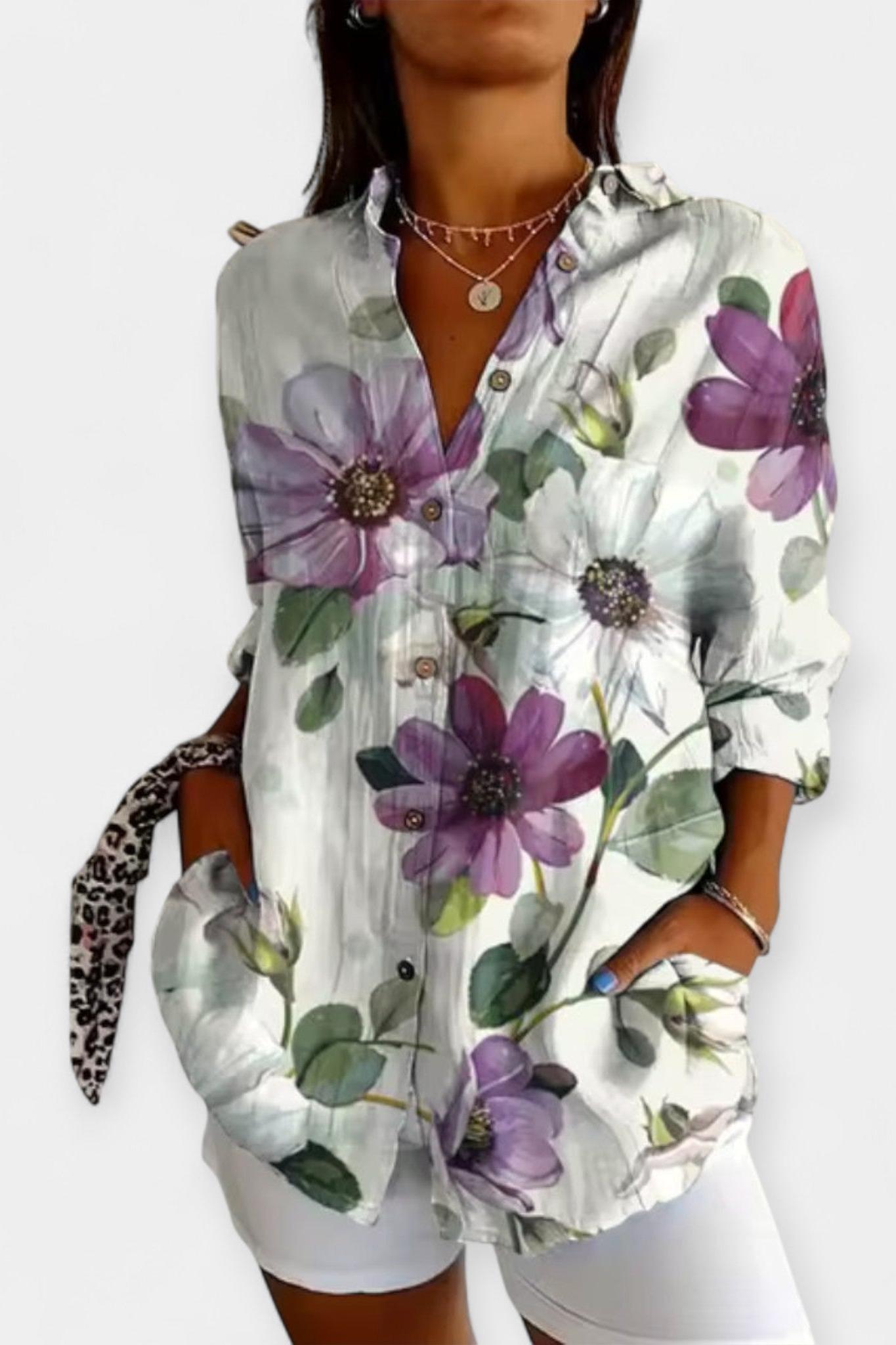 Frida | Floral print shirt