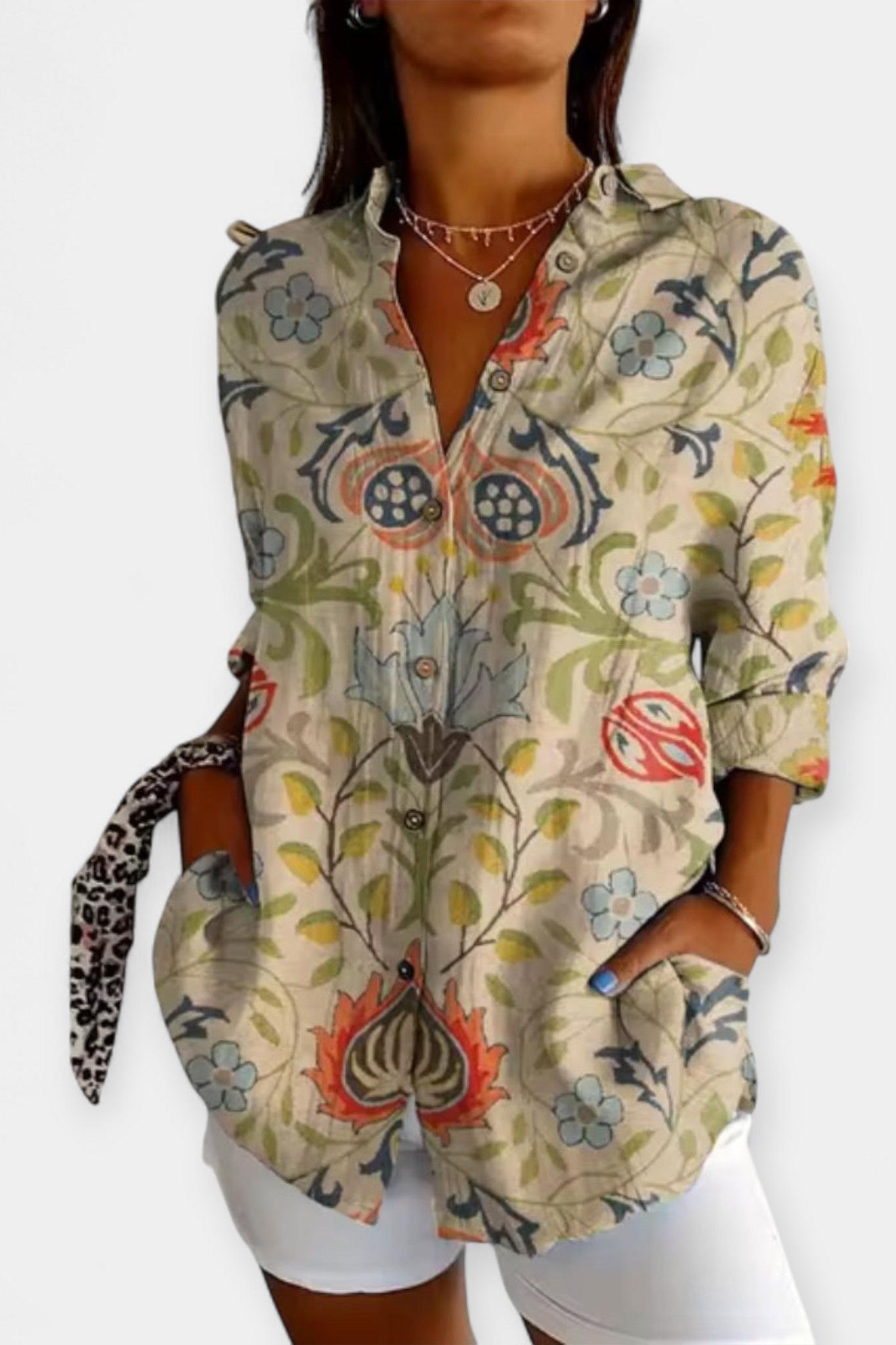 Frida | Floral print shirt