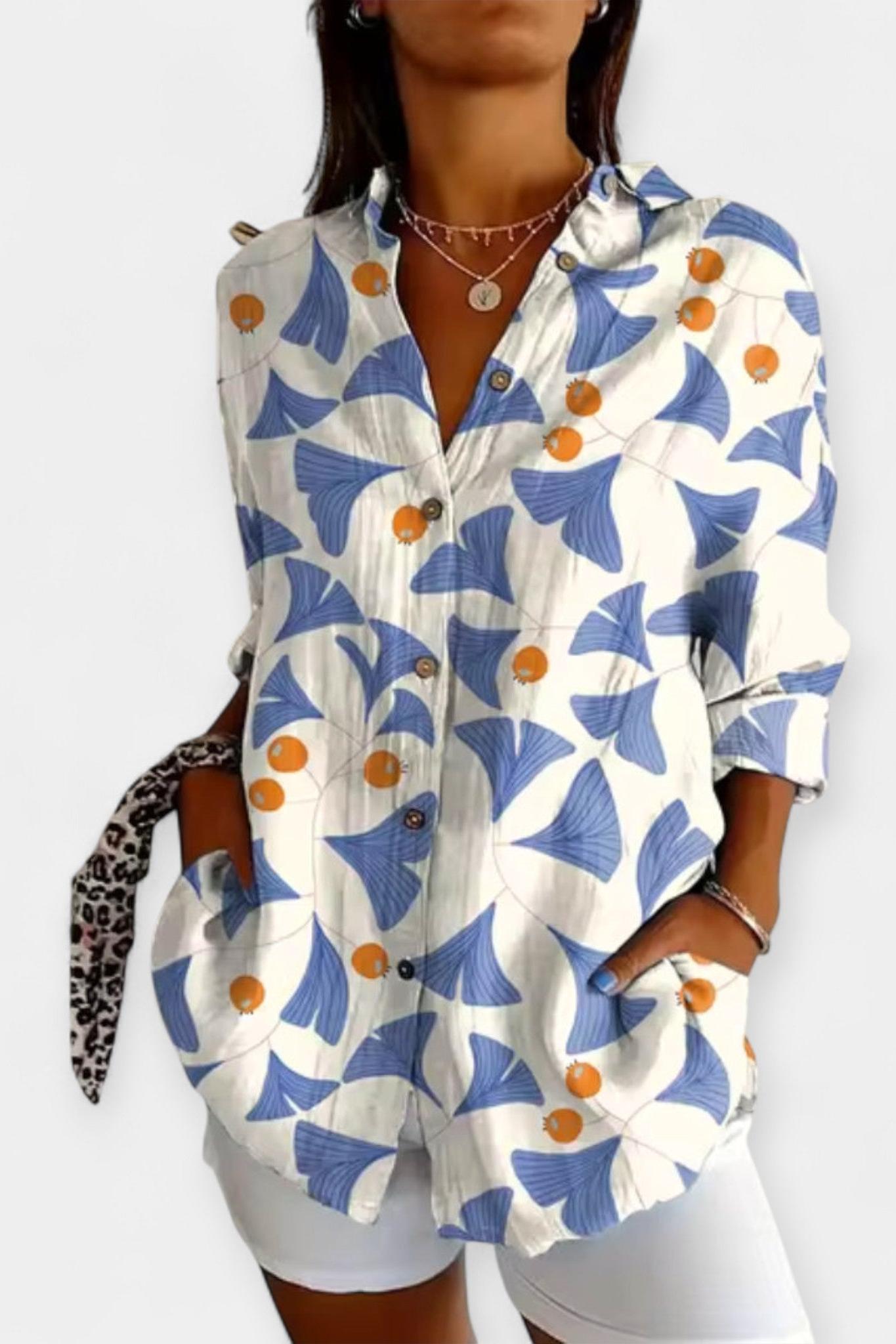 Frida | Floral print shirt