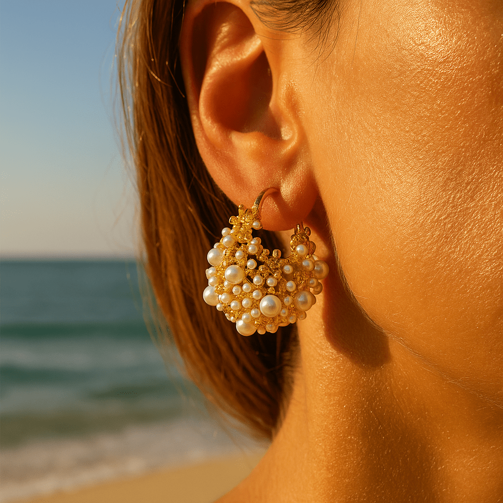 Gitte | Gold Morning Earrings