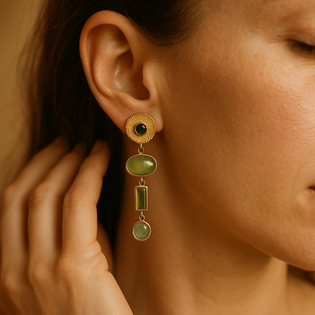 Gry | Golden forest earrings
