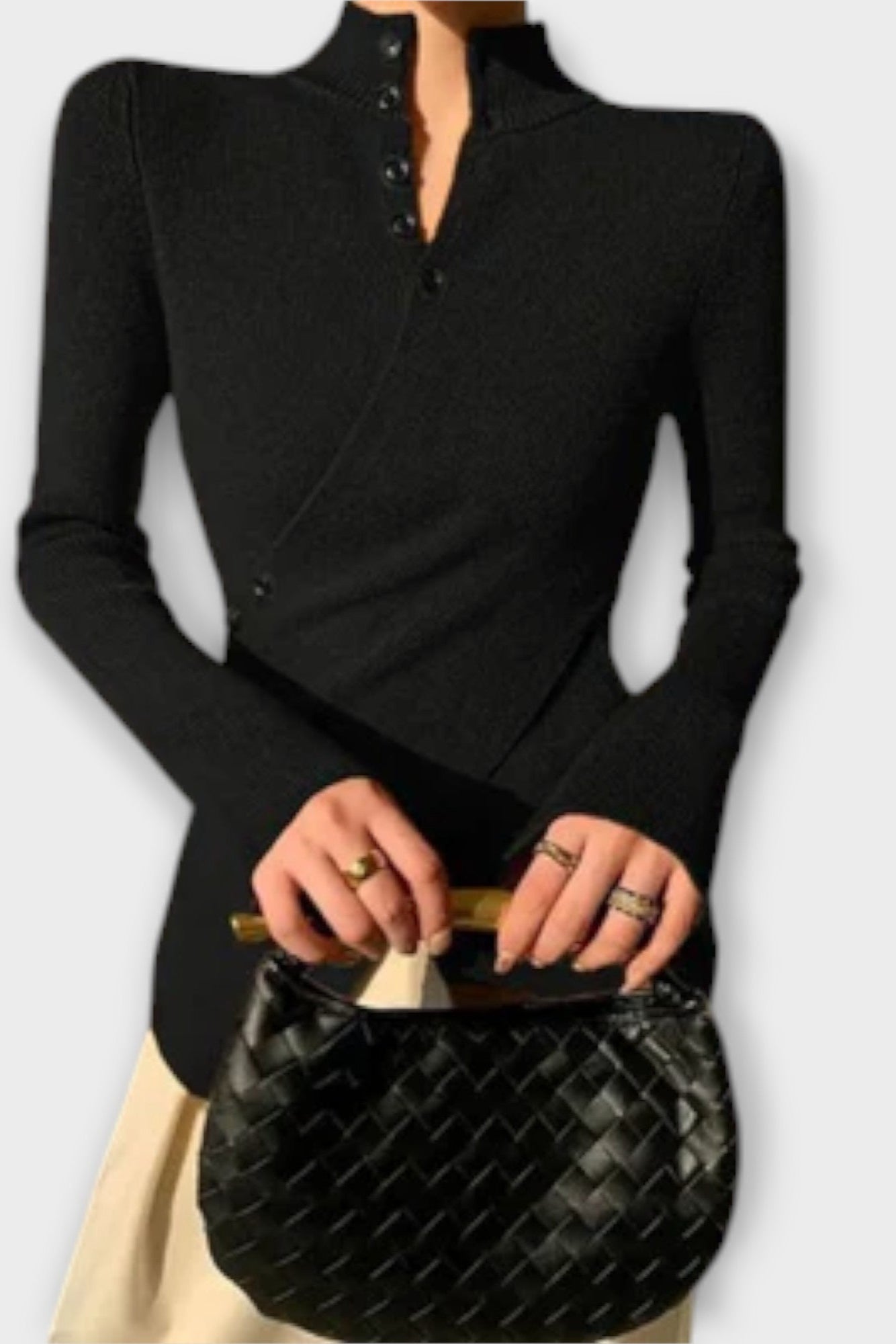 Gry | Black knitted sweater