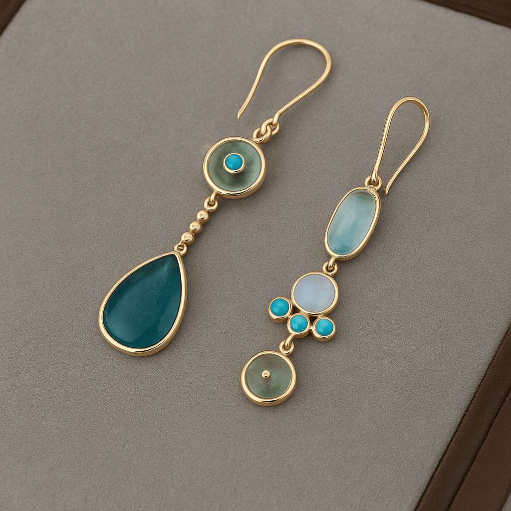 Helle | Blue stone earrings