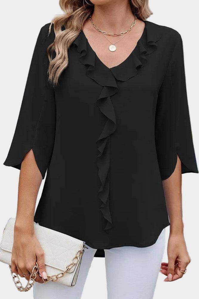 Helle | Ruffle Blouse