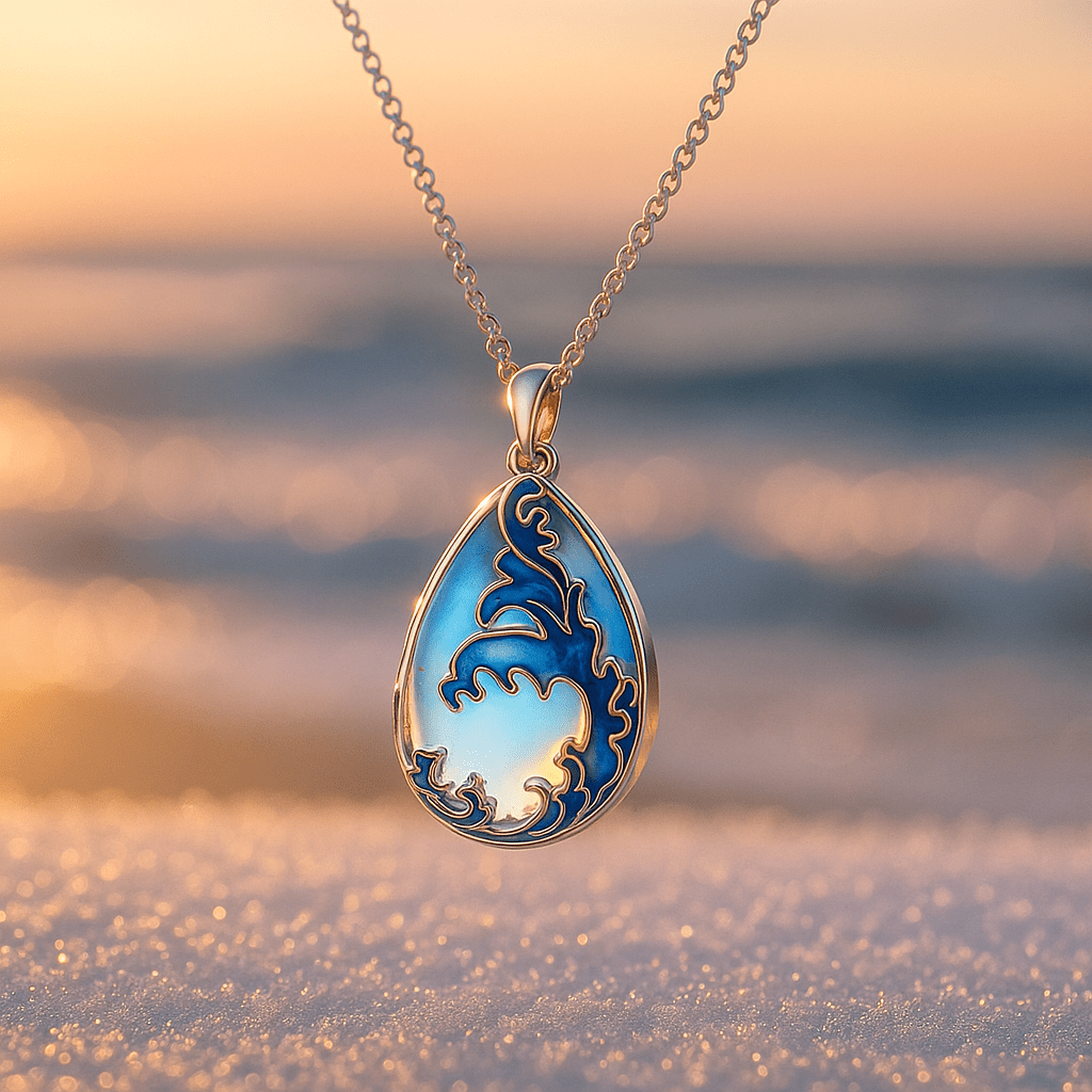 Ida | Enameled necklace