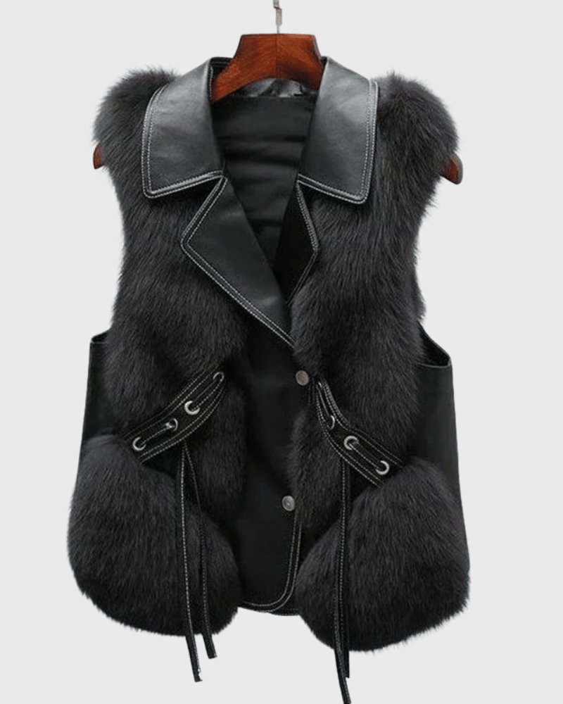 Katrine | Elegant leather vest