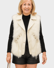 Katrine | Elegant leather vest