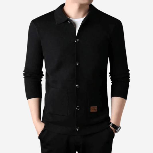 Malthe | Slank strik cardigan til mænd