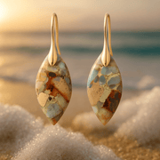 Laura | Sea sand earrings