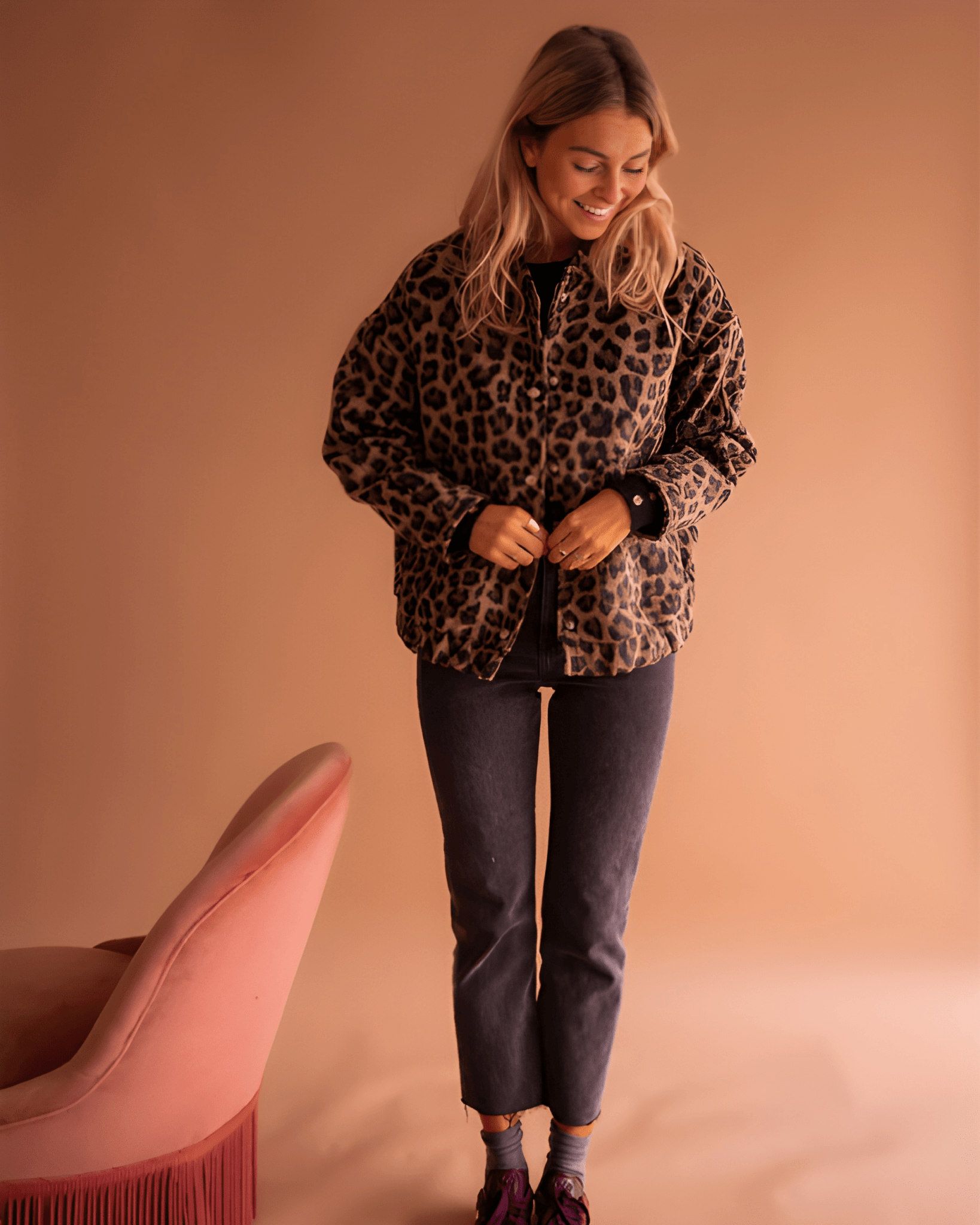 Leona | Leopard Bomber Jacket