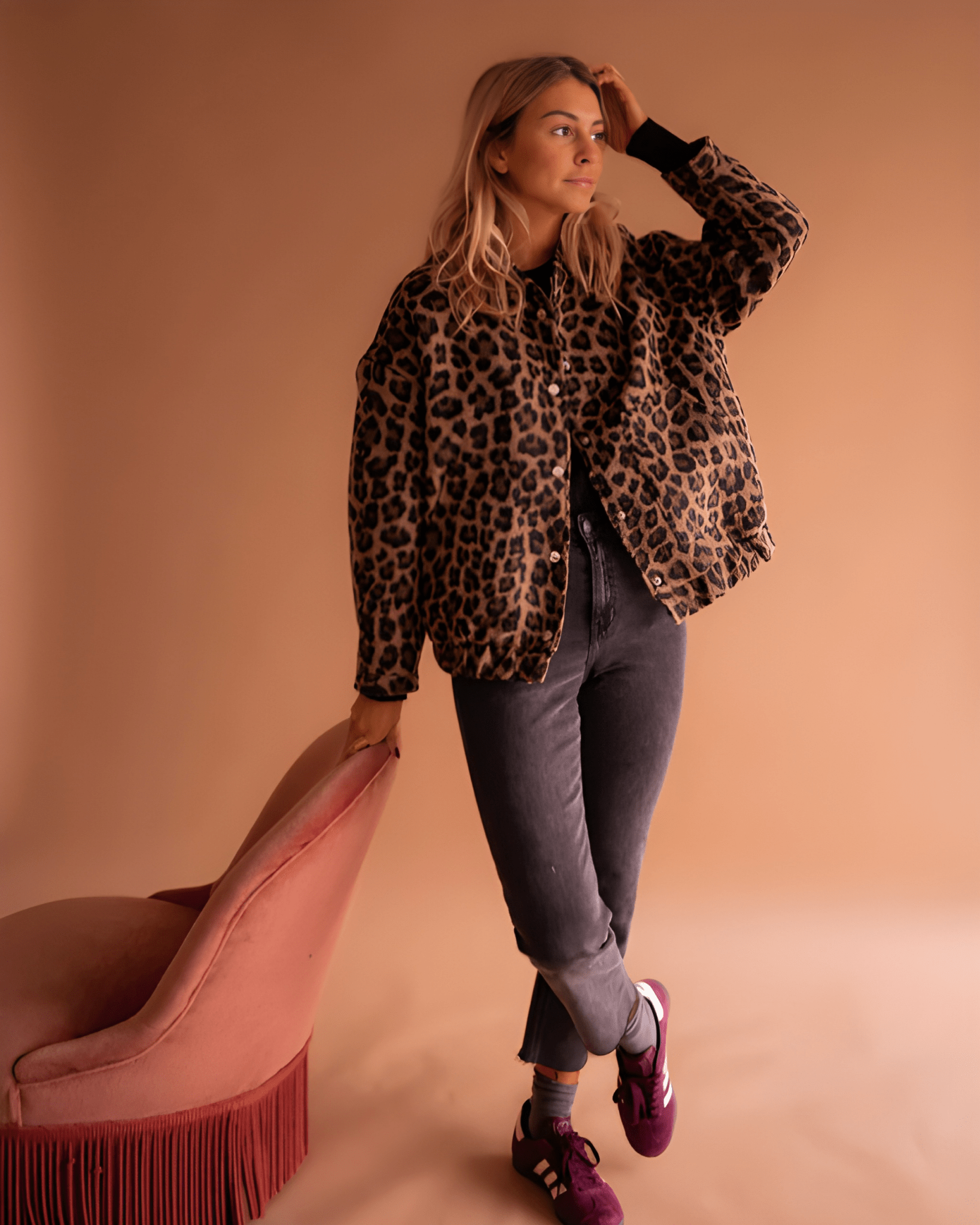 Leona | Leopard Bomber Jacket