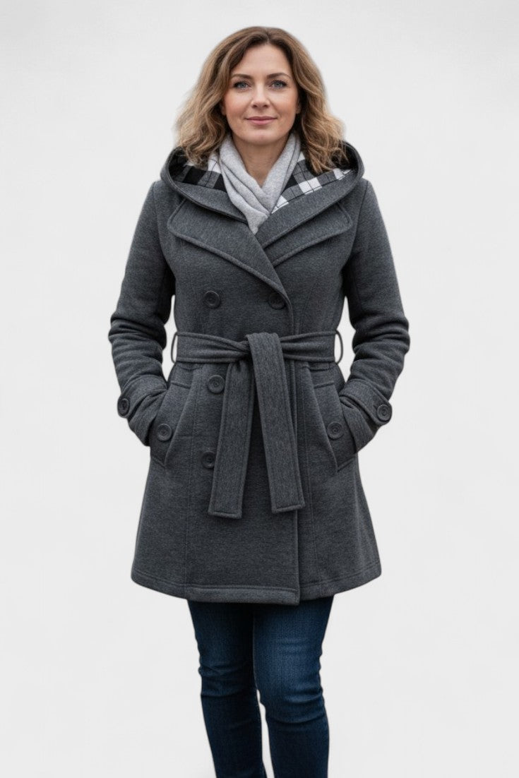 Leona™ | Elegant double-breasted coat