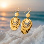 Malene | Silver Glitter Earrings