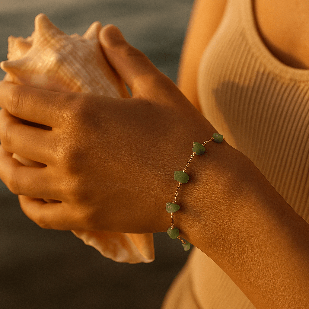 Millea | Greenstone bracelet