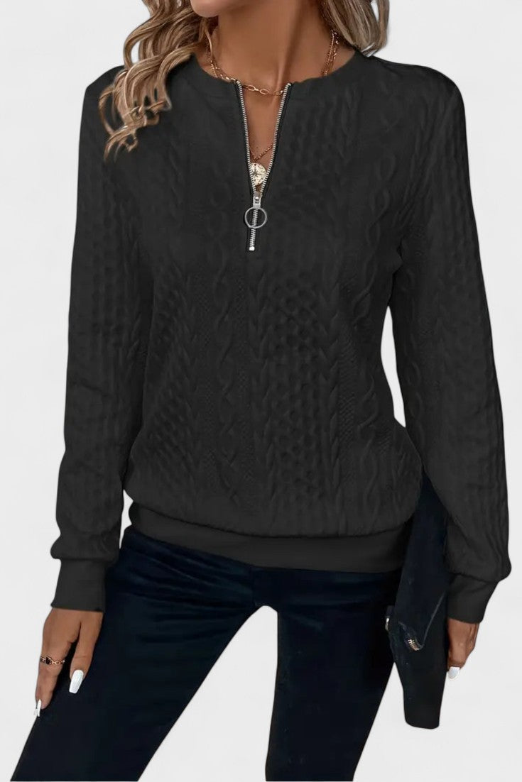 Nela™ | Women's zip-up sweater