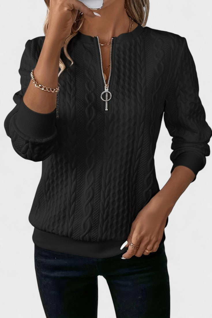 Nela™ | Women's zip-up sweater