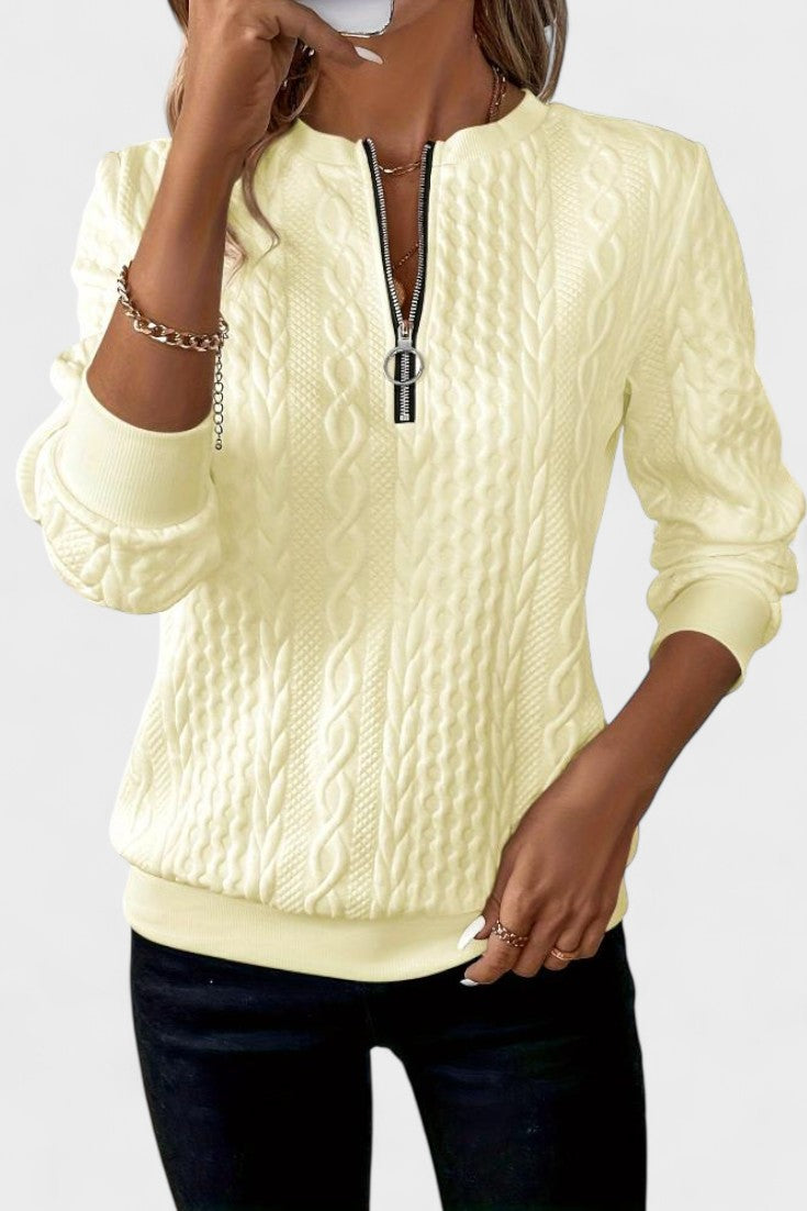 Nela™ | Women's zip-up sweater