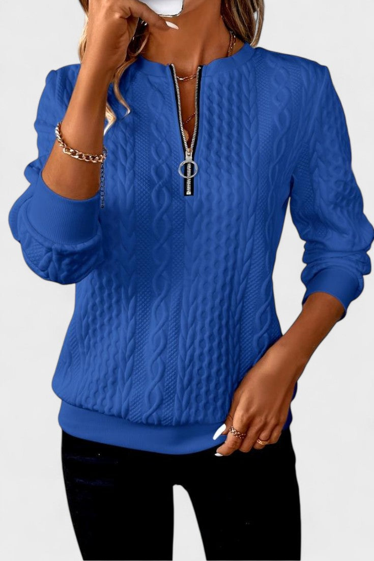 Nela™ | Women's zip-up sweater