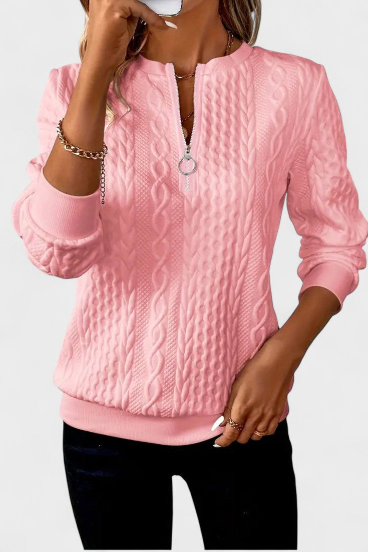 Nela™ | Women's zip-up sweater