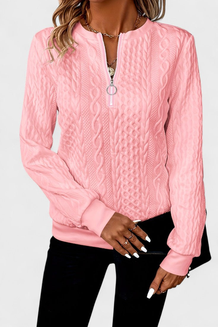 Nela™ | Women's zip-up sweater