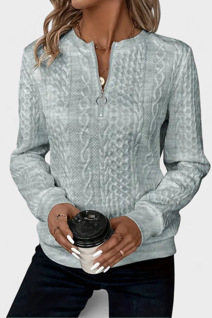 Nela™ | Women's zip-up sweater