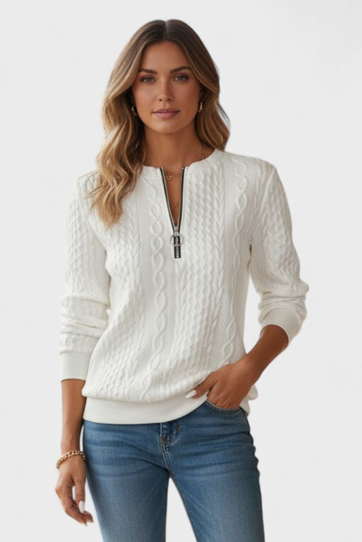 Nela™ | Women's zip-up sweater