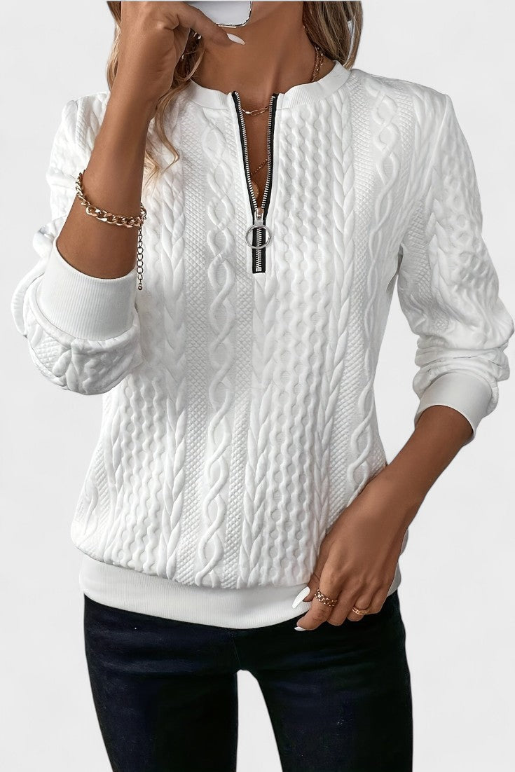 Nela™ | Women's zip-up sweater