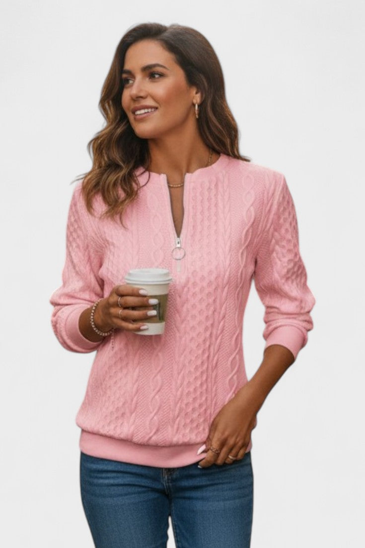 Nela™ | Women's zip-up sweater