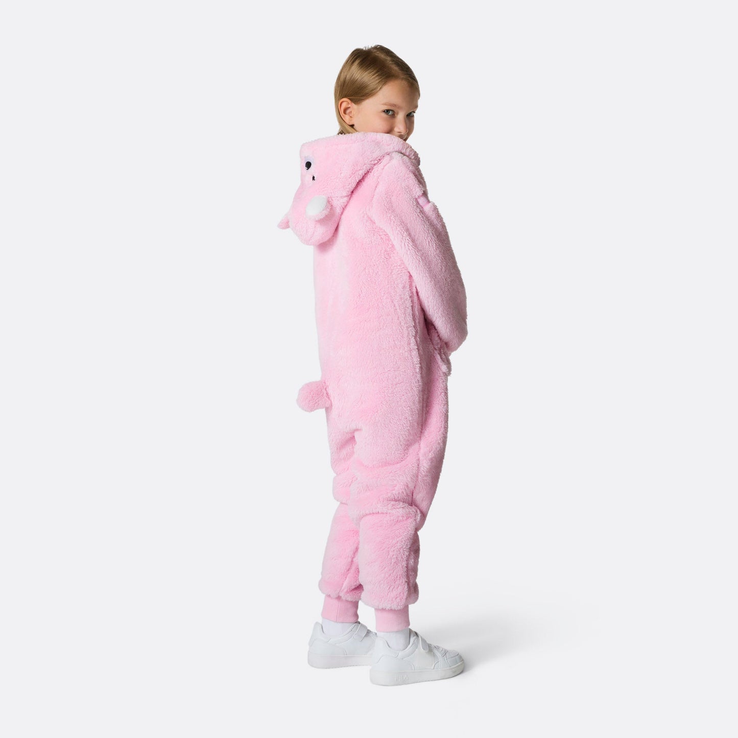 Teddybeer Roze Onesie Voor Kinderen
