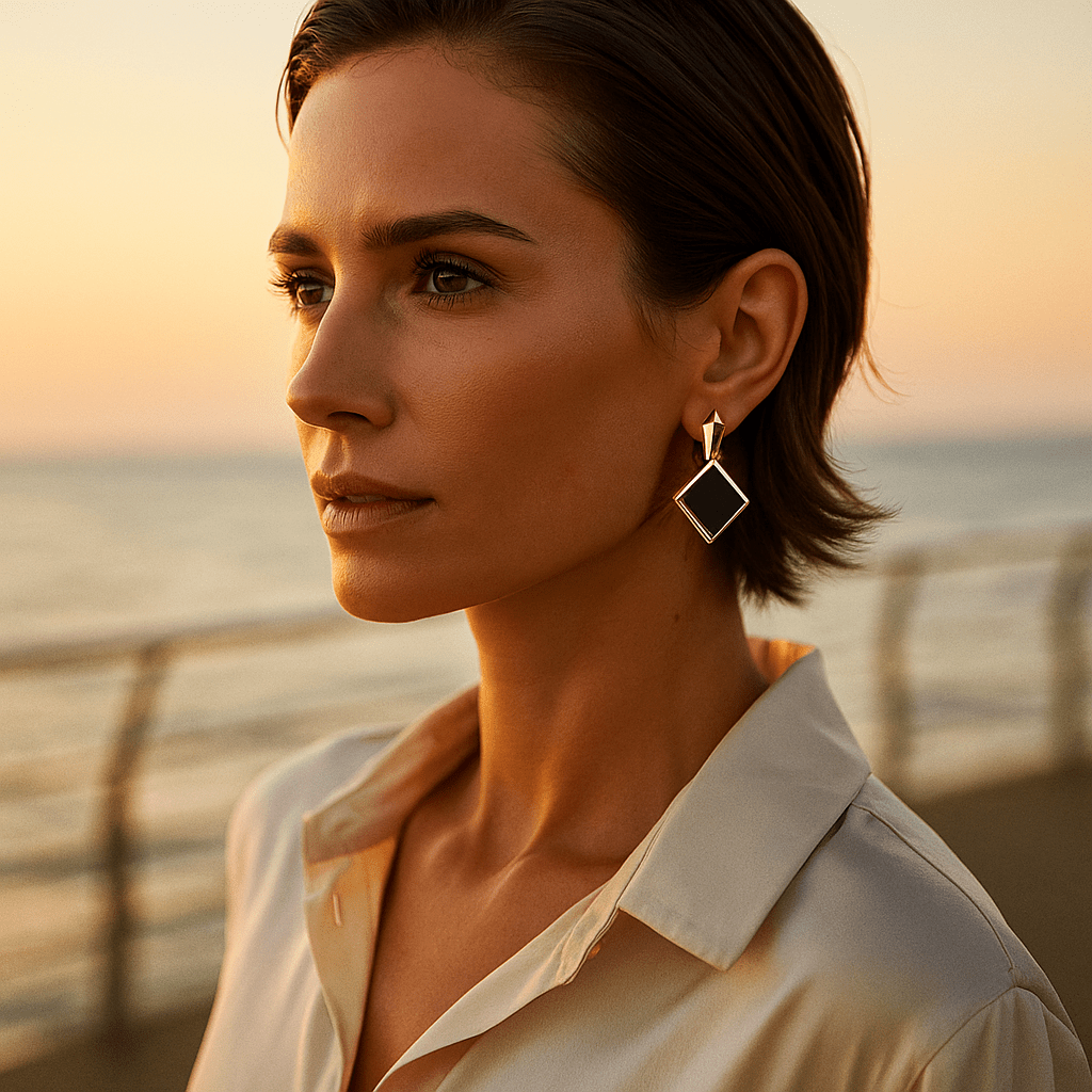 Selma | Square earrings