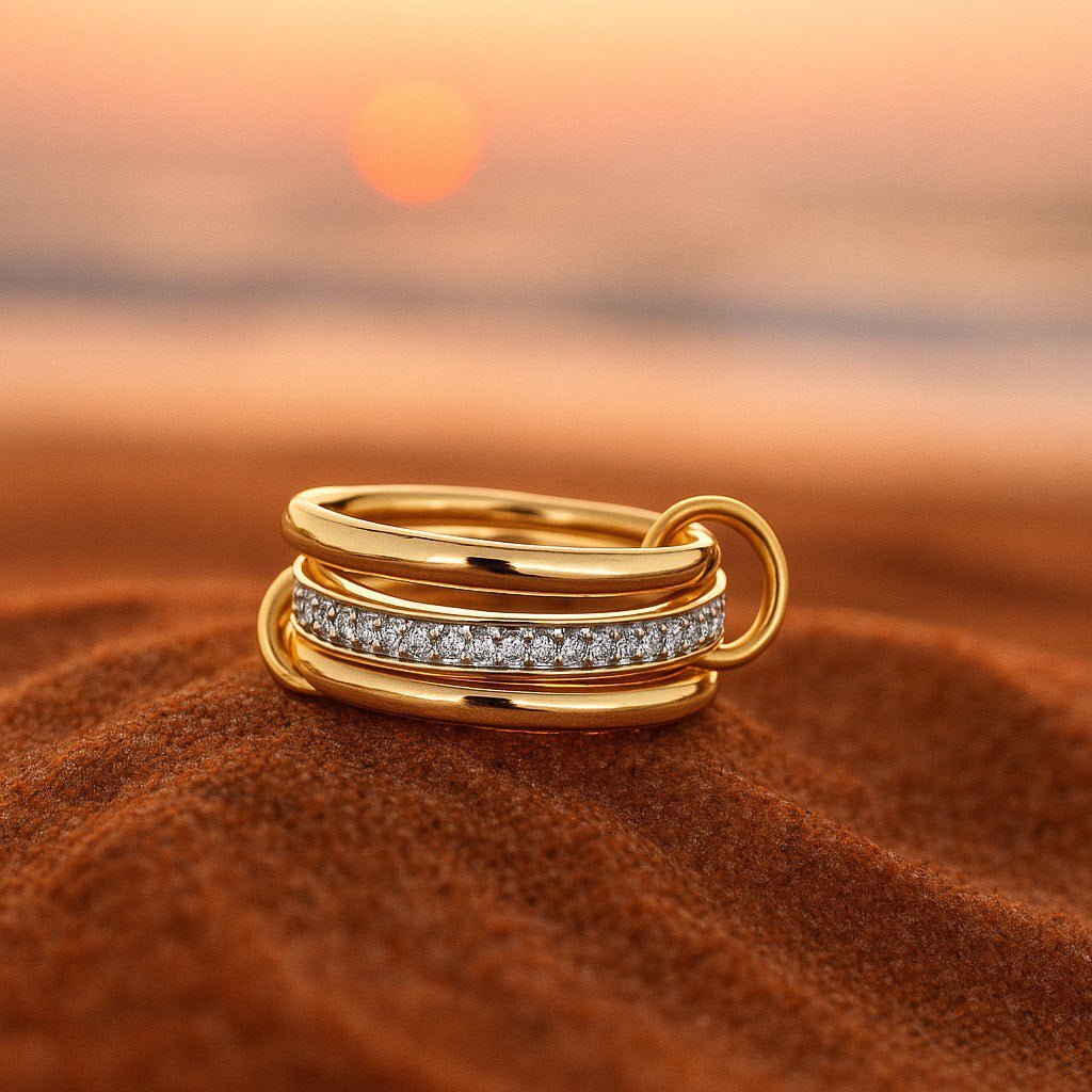 Sidsel | Gold ring Zircon