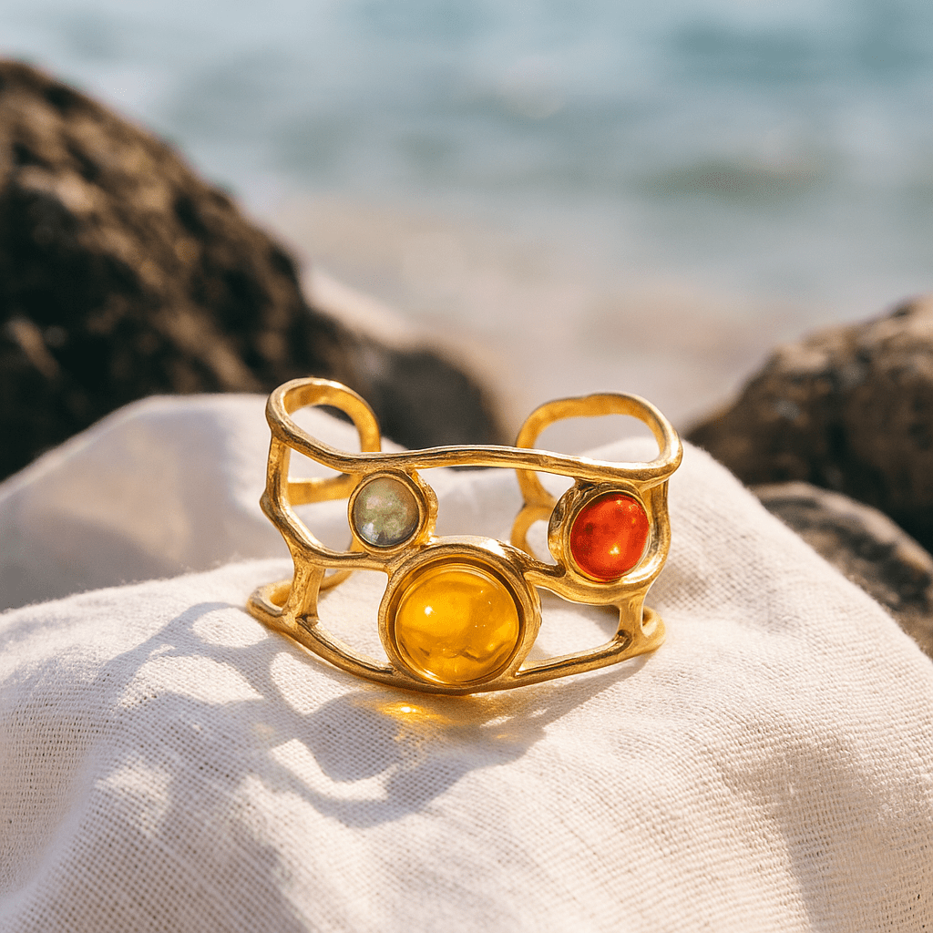 Sofie | Golden sun rings