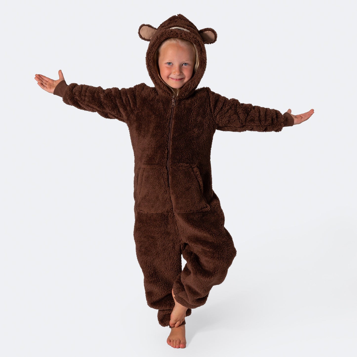Teddybeer Bruin Onesie Voor Kinderen