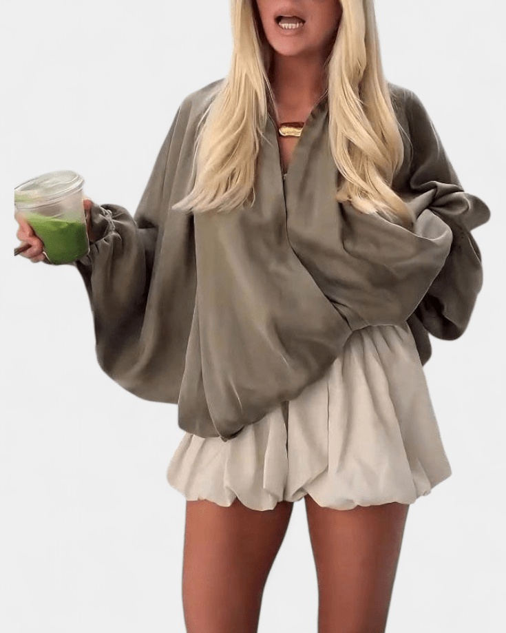 Thilde | Puffer jacket olive green