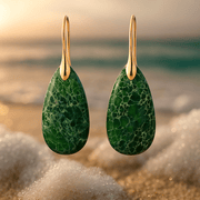 Thilde | Emerald Green Earrings
