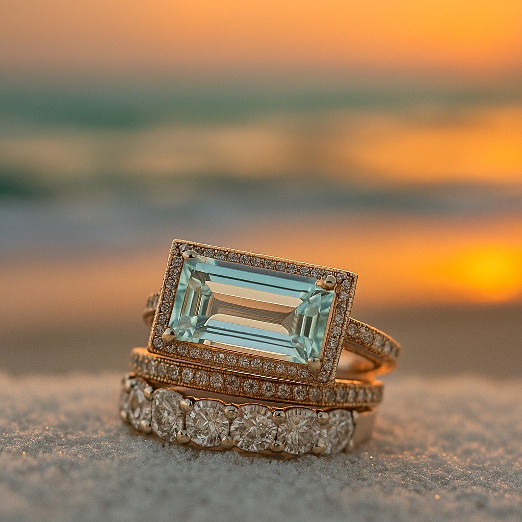 Trine | Turquoise ring set
