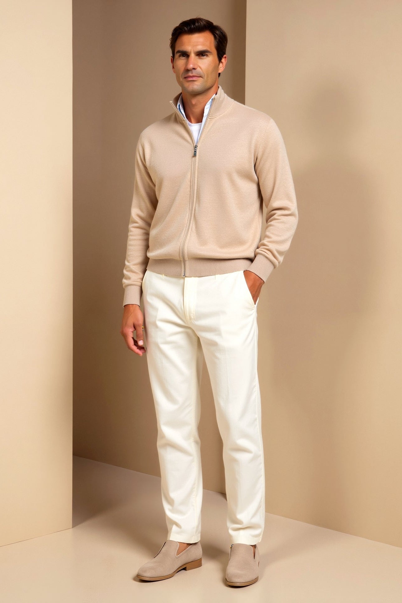 Philip | Elegant slim-fit cardigan til mænd
